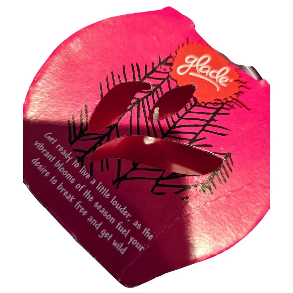 Glade Candle Spring Collection Lift Off Splash Out Live Loud Set of 3 NEW